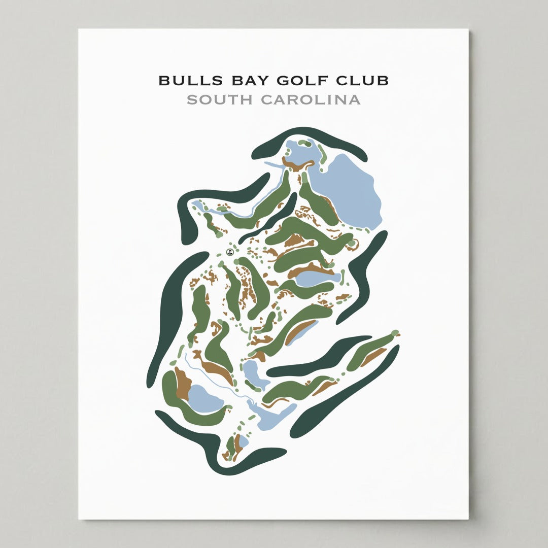 Bulls Bay Golf Club, South Carolina - Printed Golf Course