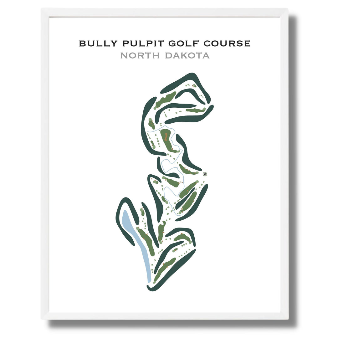 Bully Pulpit Golf Course, North Dakota - Printed Golf Course
