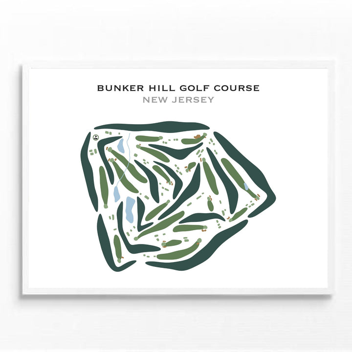 Bunker Hill Golf Course, New Jersey - Printed Golf Courses