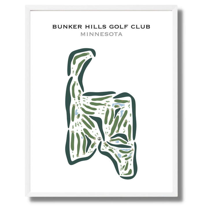 Bunker Hills Golf Club, Minnesota - Printed Golf Courses