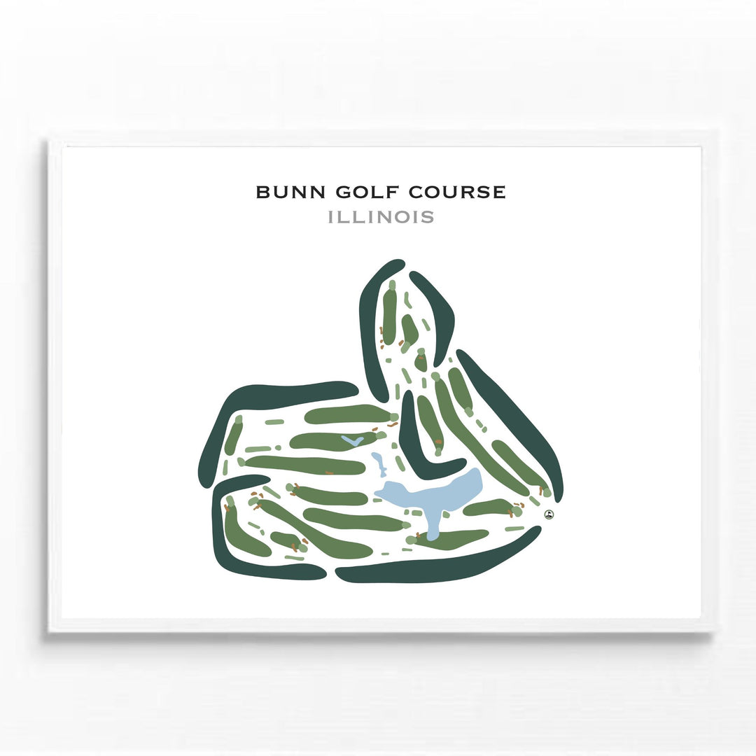 Bunn Golf Course, Illinois - Printed Golf Courses