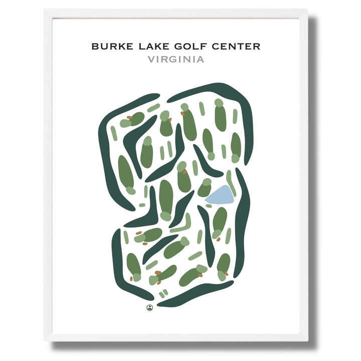 Burke Lake Golf Center, Virginia - Printed Golf Courses