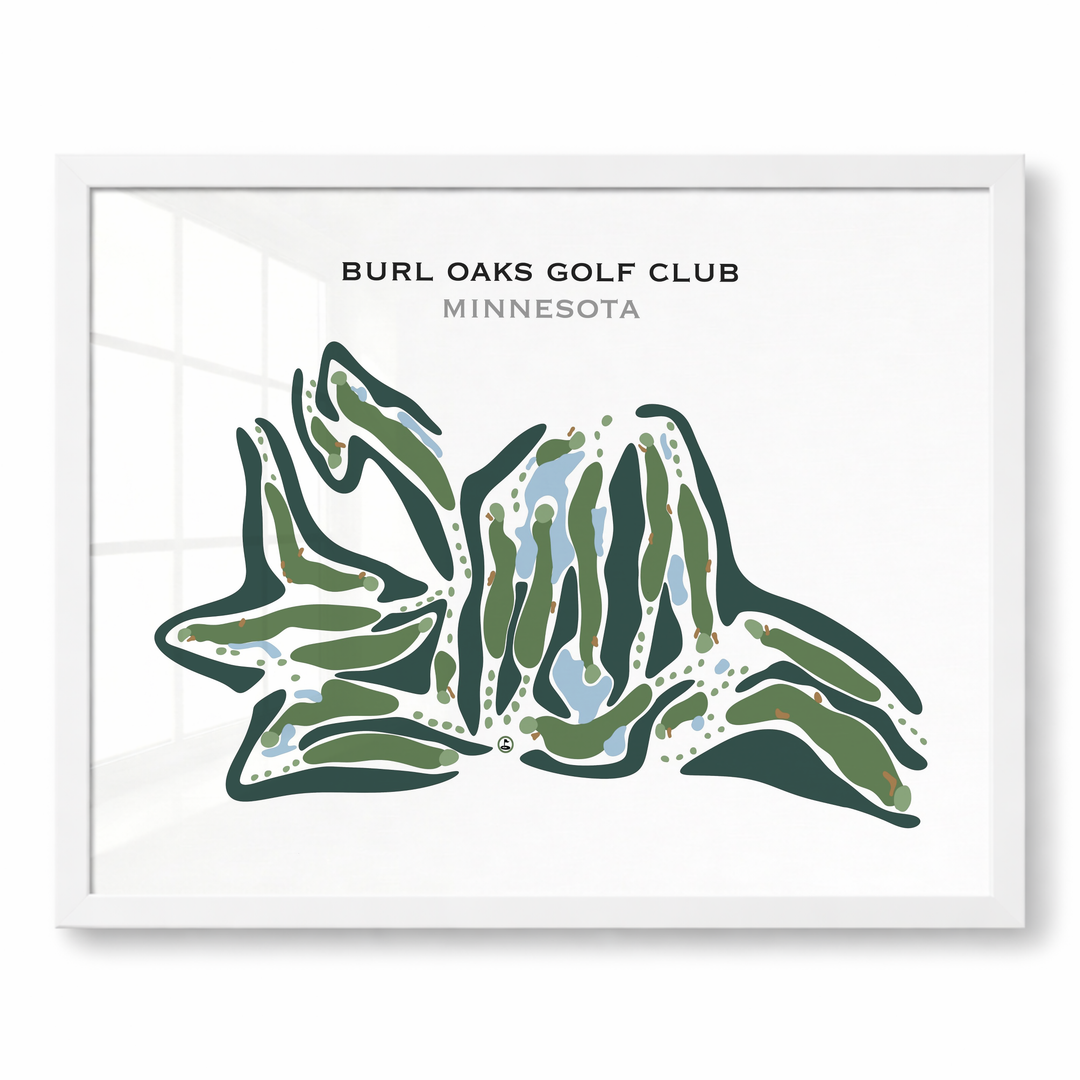 Burl Oaks Golf Club, Minnesota - Printed Golf Courses