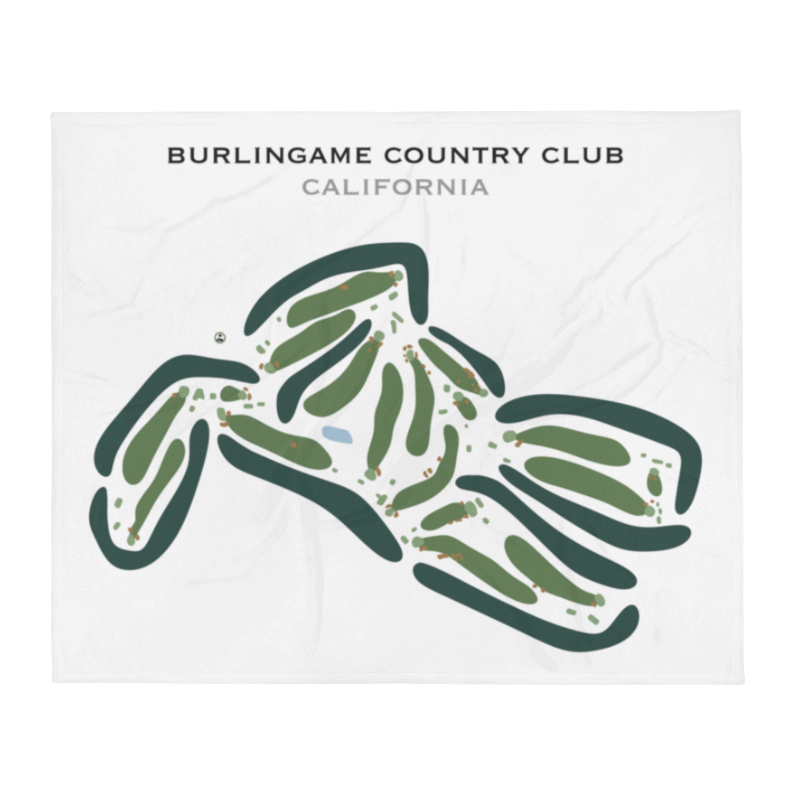 Burlingame Country Club, California - Printed Golf Courses