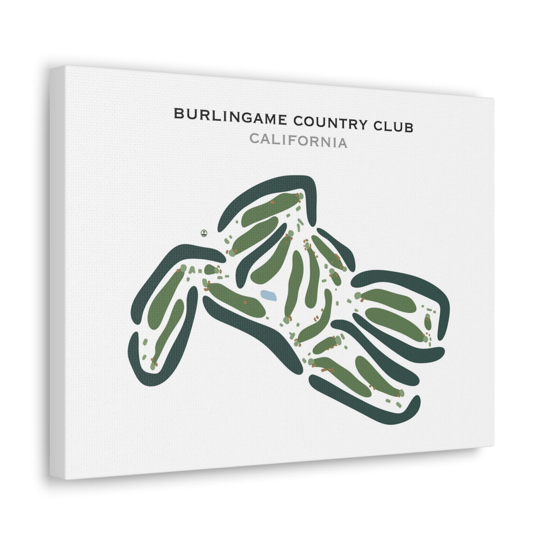 Burlingame Country Club, California - Printed Golf Courses