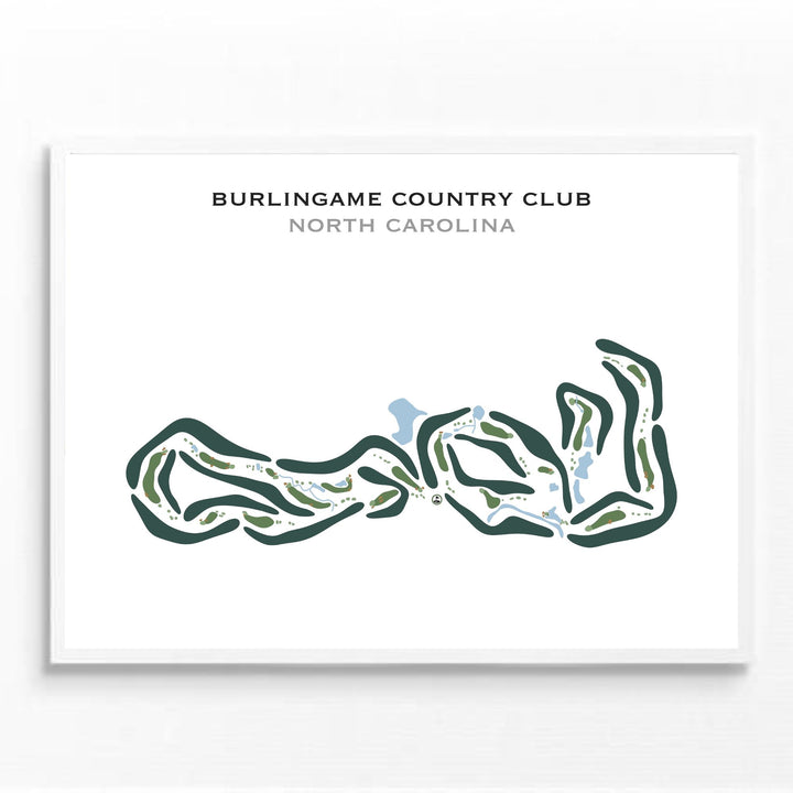 Burlingame Country Club, North Carolina - Printed Golf Courses