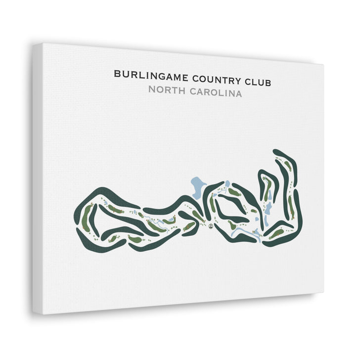 Burlingame Country Club, North Carolina - Printed Golf Courses