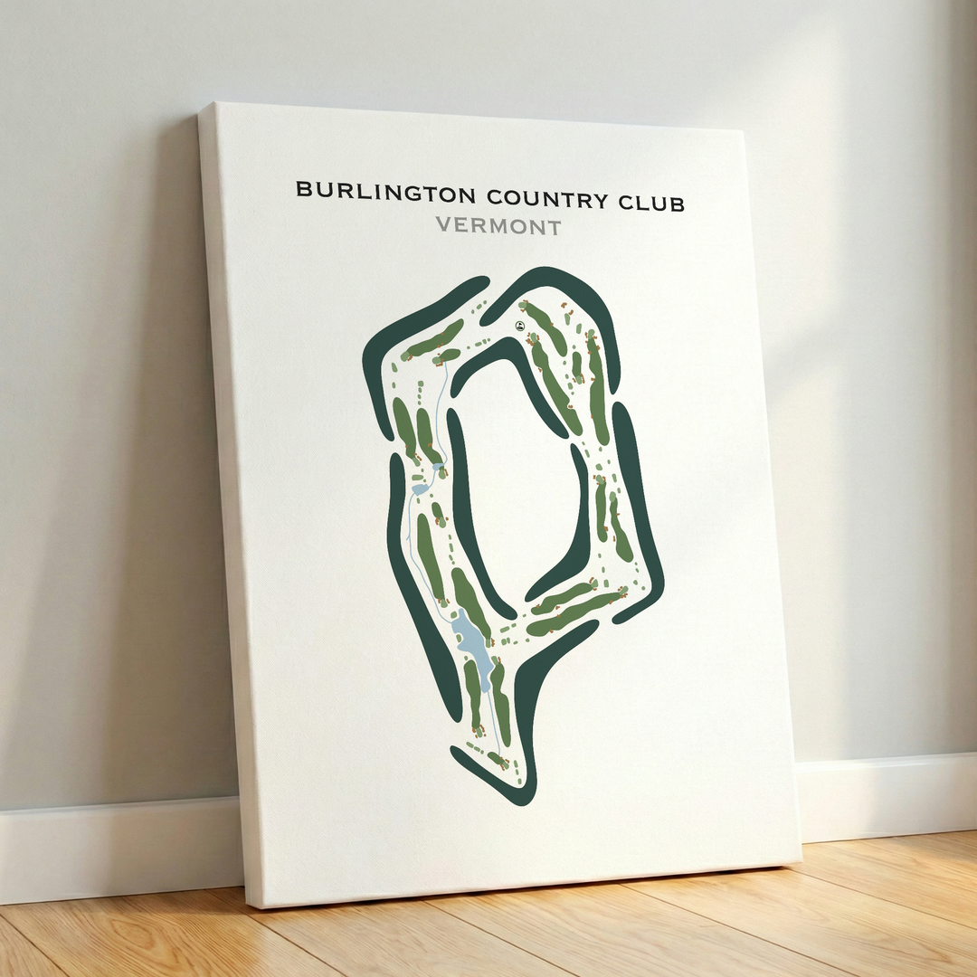 Burlington Country Club, Vermont - Printed Golf Course
