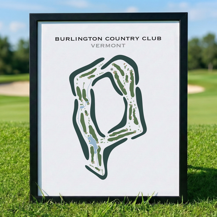 Burlington Country Club, Vermont - Printed Golf Course
