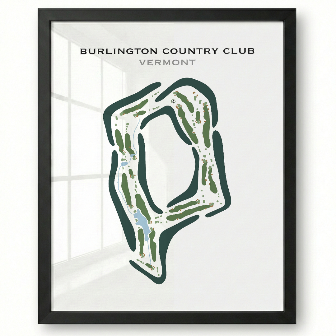 Burlington Country Club, Vermont - Printed Golf Course