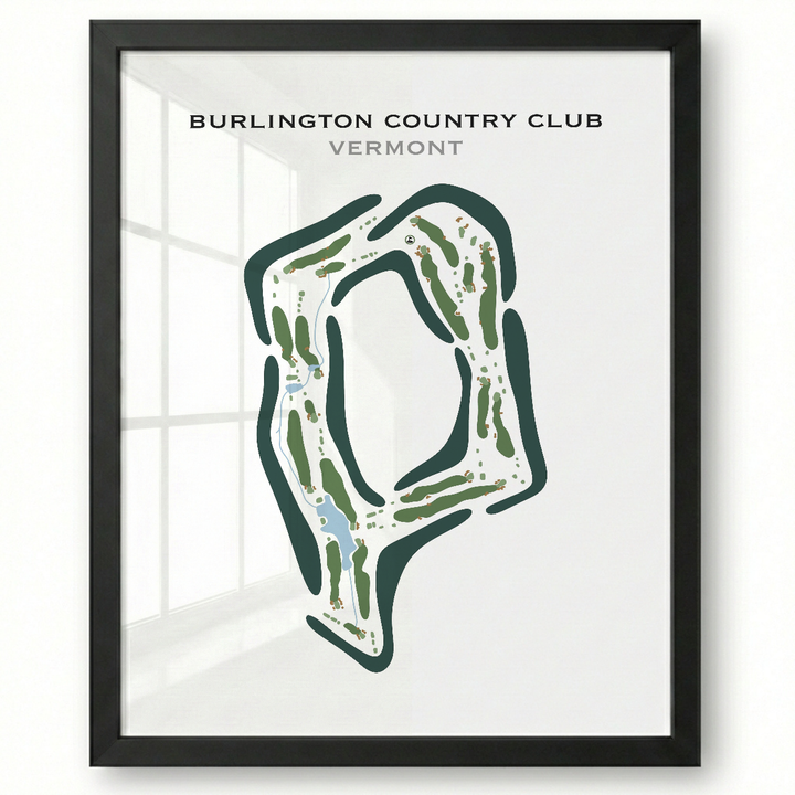 Burlington Country Club, Vermont - Printed Golf Course