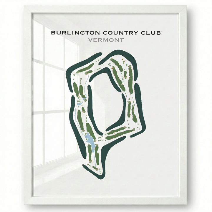 Burlington Country Club, Vermont - Printed Golf Course