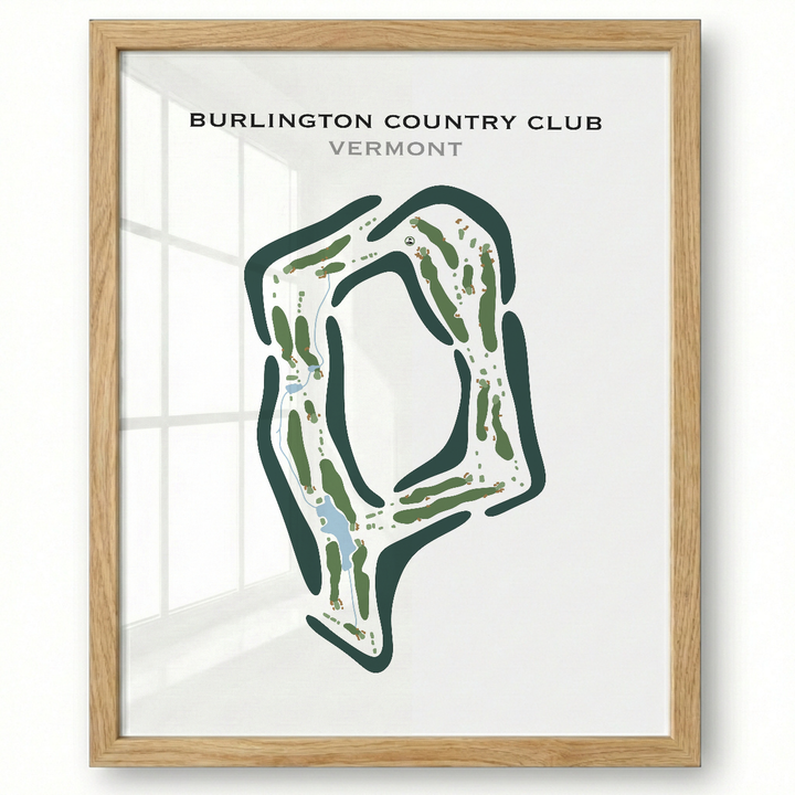 Burlington Country Club, Vermont - Printed Golf Course