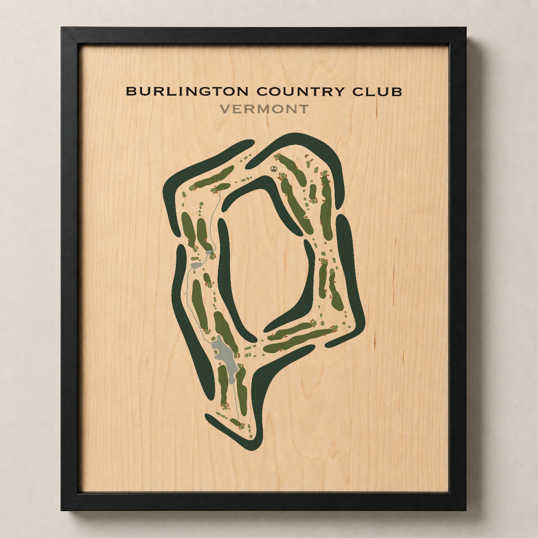 Burlington Country Club, Vermont - Printed Golf Course