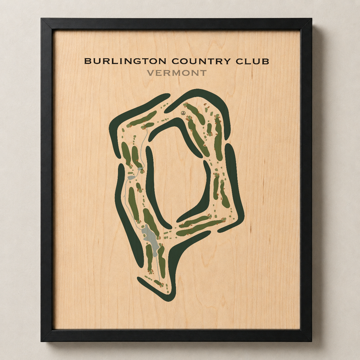 Burlington Country Club, Vermont - Printed Golf Course