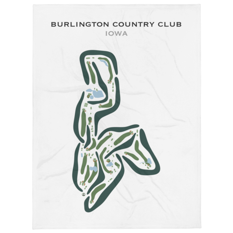 Burlington Country Club, Iowa - Printed Golf Courses