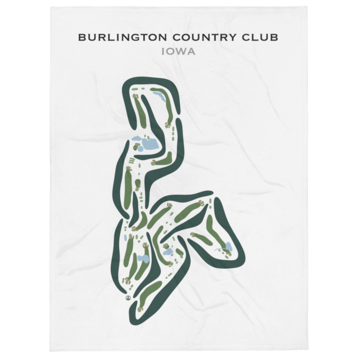 Burlington Country Club, Iowa - Printed Golf Courses