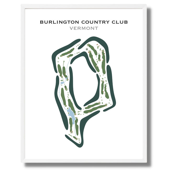 Burlington Country Club, Vermont - Printed Golf Course