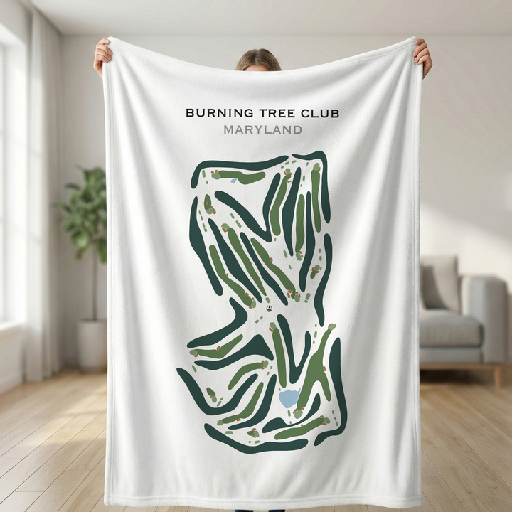 Burning Tree Club, Maryland - Printed Golf Course