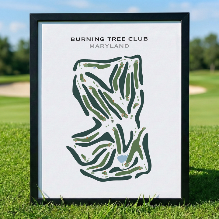 Burning Tree Club, Maryland - Printed Golf Course