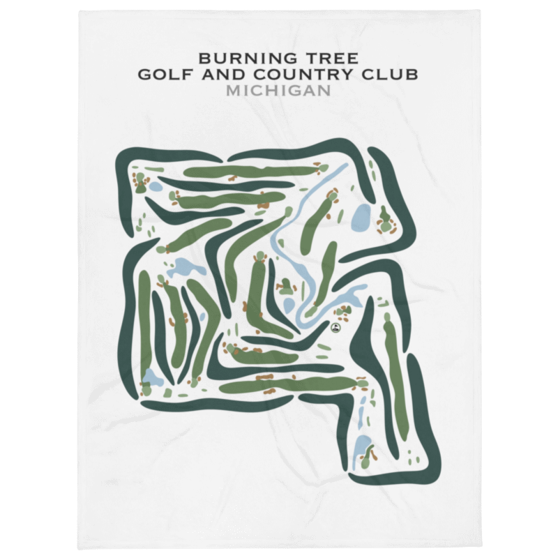 Burning Tree Golf and Country Club, Michigan - Printed Golf Courses