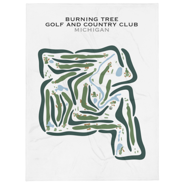 Burning Tree Golf and Country Club, Michigan - Printed Golf Courses