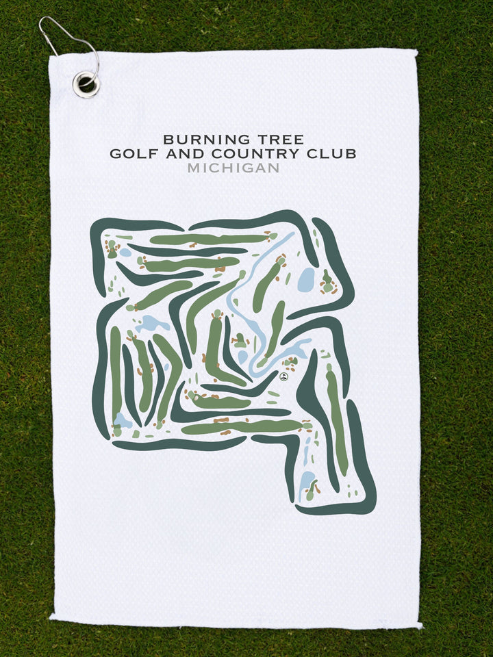 Burning Tree Golf and Country Club, Michigan - Printed Golf Courses