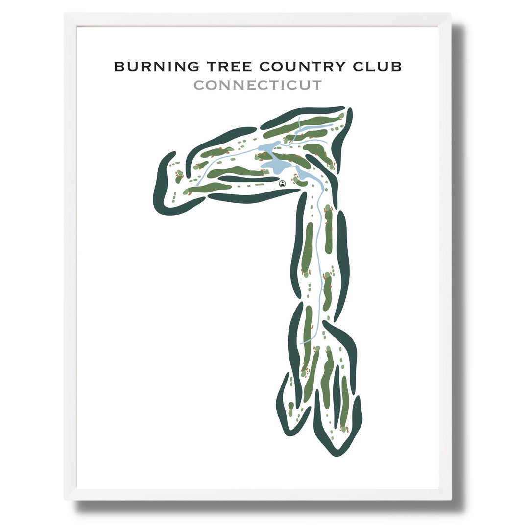 Burning Tree Country Club, Connecticut - Printed Golf Courses