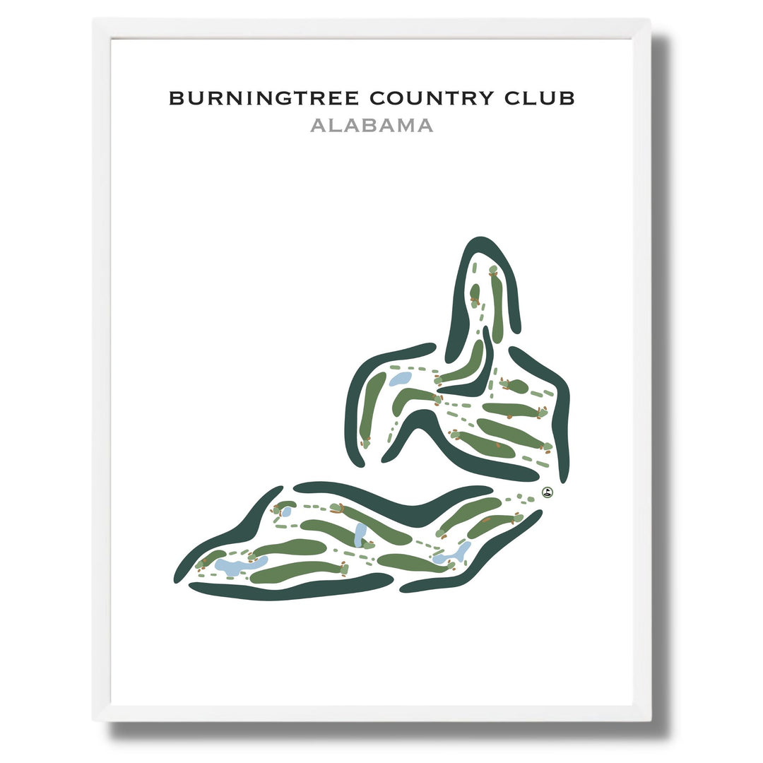 Burningtree Country Club, Alabama - Printed Golf Course