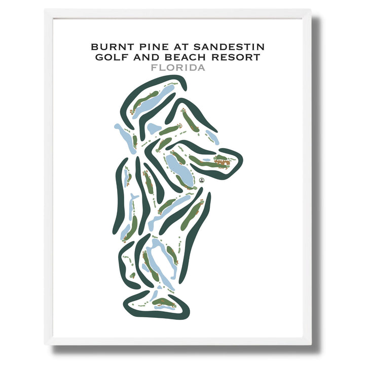 Burnt Pine at Sandestin Golf and Beach Resort, Florida - Printed Golf Courses