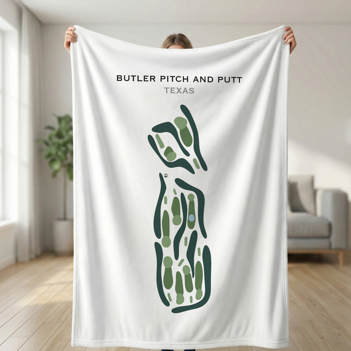 Butler Pitch & Putt, Texas - Printed Golf Course