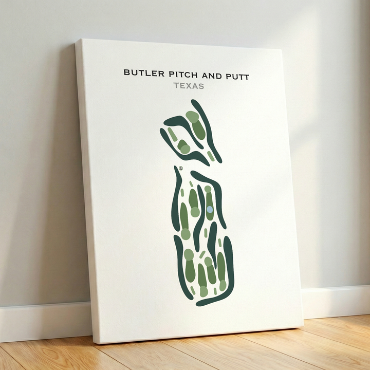Butler Pitch & Putt, Texas - Printed Golf Course