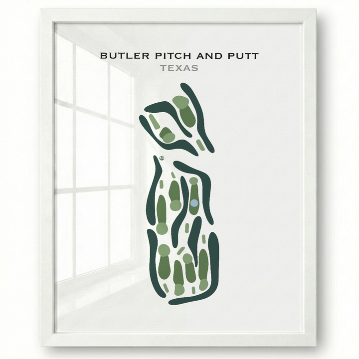Butler Pitch & Putt, Texas - Printed Golf Course