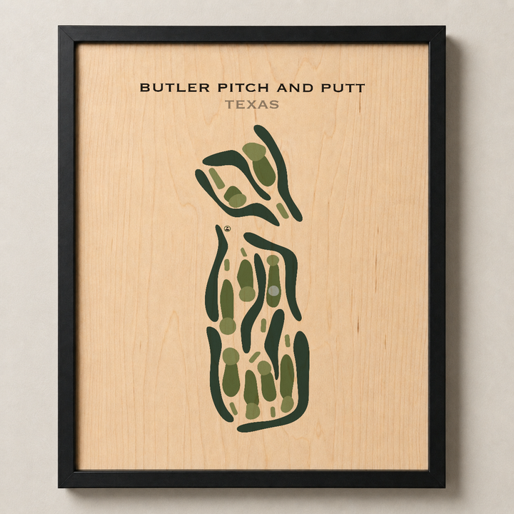 Butler Pitch & Putt, Texas - Printed Golf Course