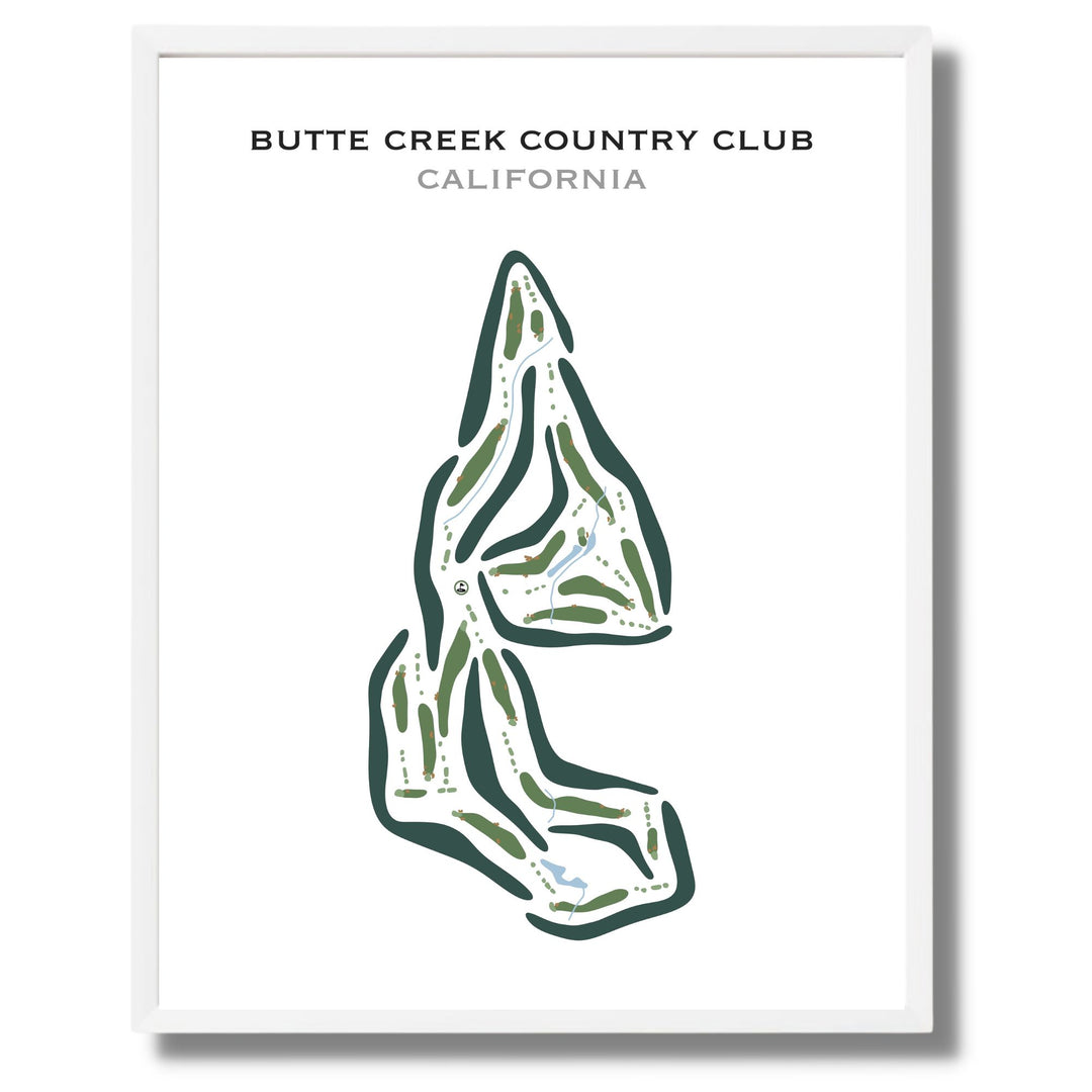 Butte Creek Country Club, California - Printed Golf Courses