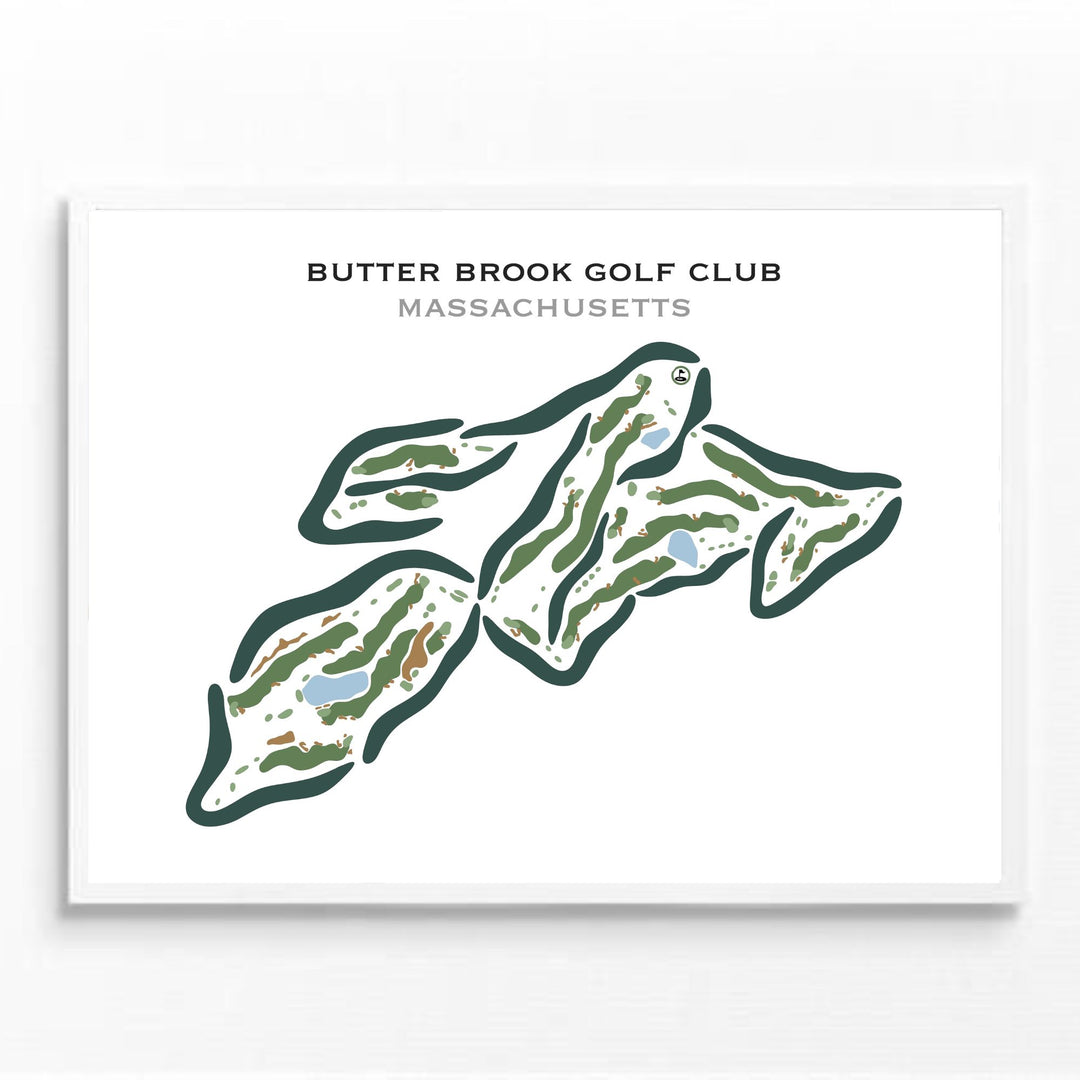 Butter Brook Golf Club, Massachusetts - Printed Golf Courses