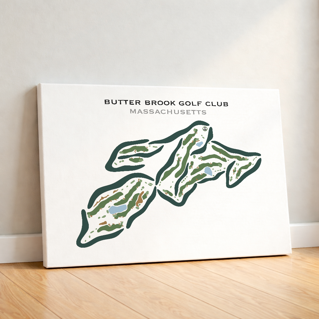 Butter Brook Golf Club, Massachusetts - Printed Golf Courses