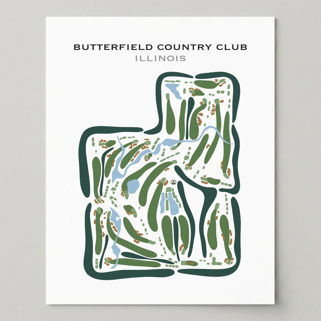 Butterfield Country Club, Illinois - Printed Golf Courses