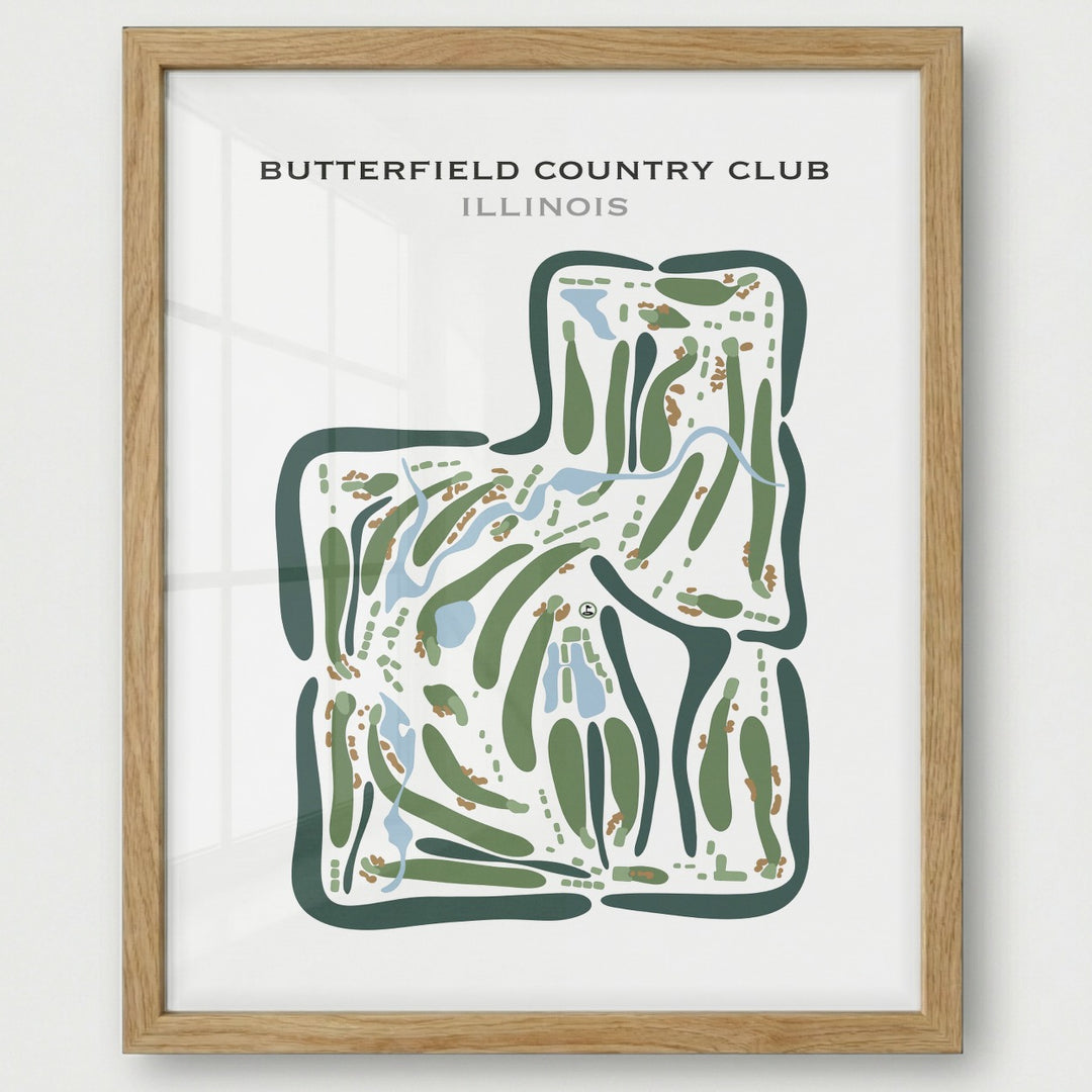Butterfield Country Club, Illinois - Printed Golf Courses