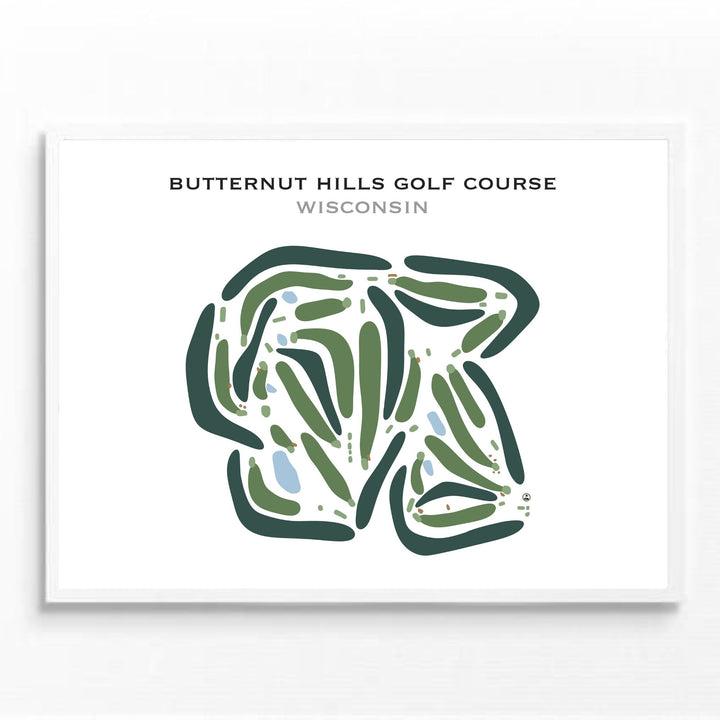 Butternut Hills Golf Course, Wisconsin - Printed Golf Courses