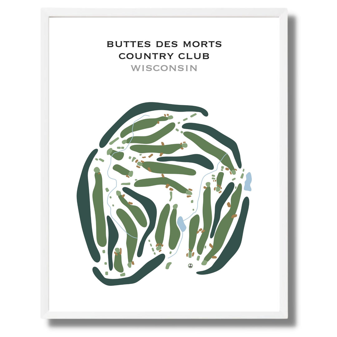 Butte des Morts Country Club, Wisconsin - Printed Golf Courses