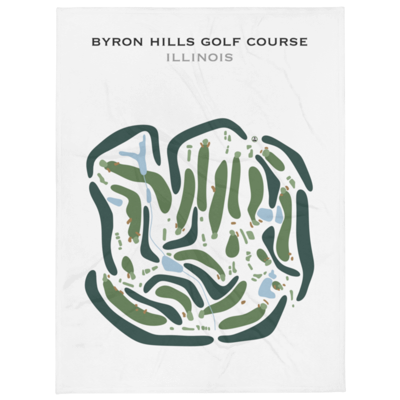 Byron Hills Golf Course, Illinois - Printed Golf Courses