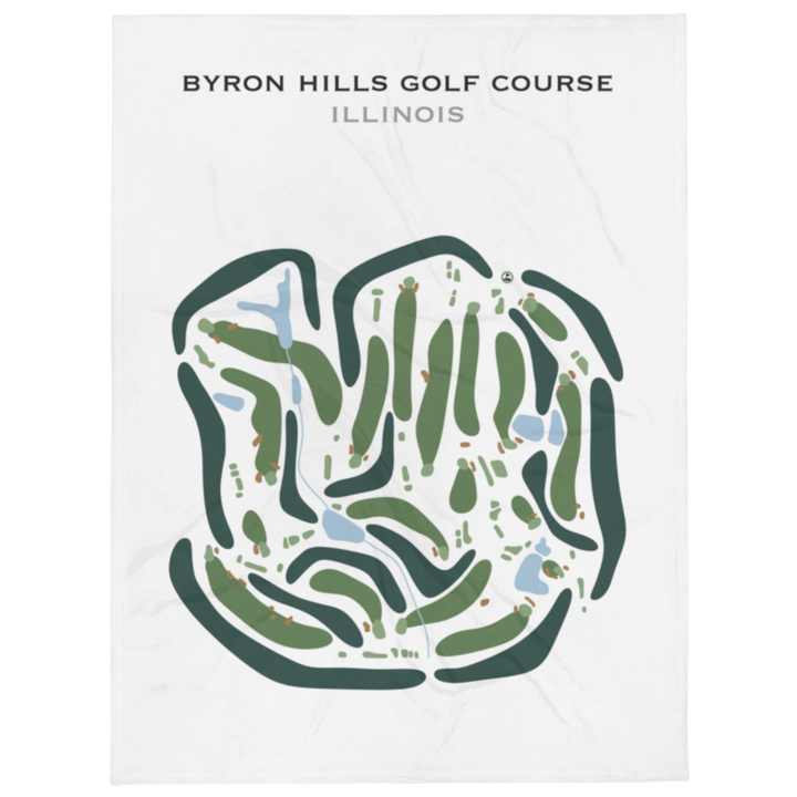 Byron Hills Golf Course, Illinois - Printed Golf Courses