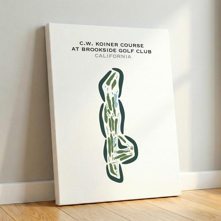C.W. Koiner Course at Brookside Golf Club, California - Printed Golf Courses