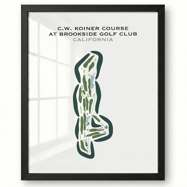 C.W. Koiner Course at Brookside Golf Club, California - Printed Golf Courses
