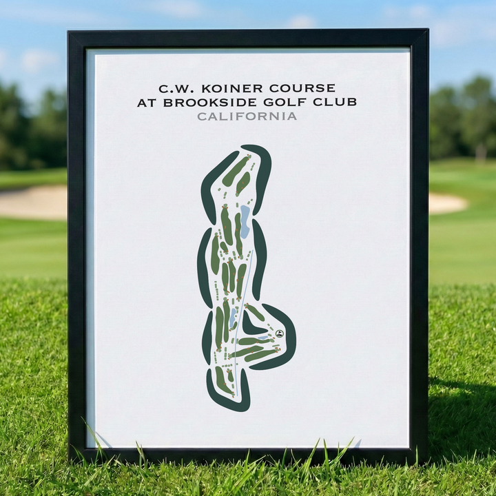 C.W. Koiner Course at Brookside Golf Club, California - Printed Golf Courses