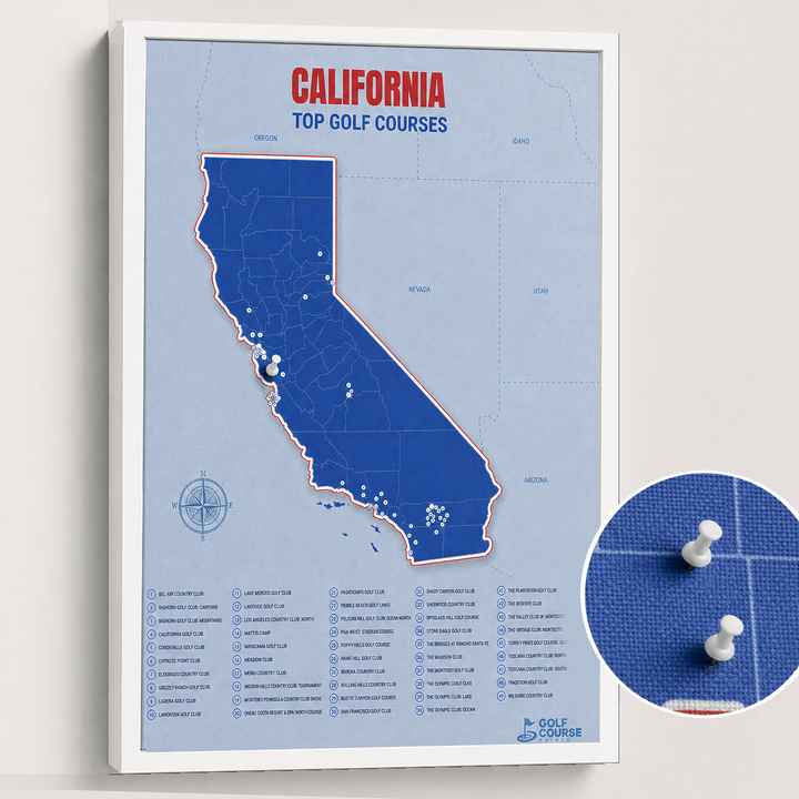 Map of California Golf Courses