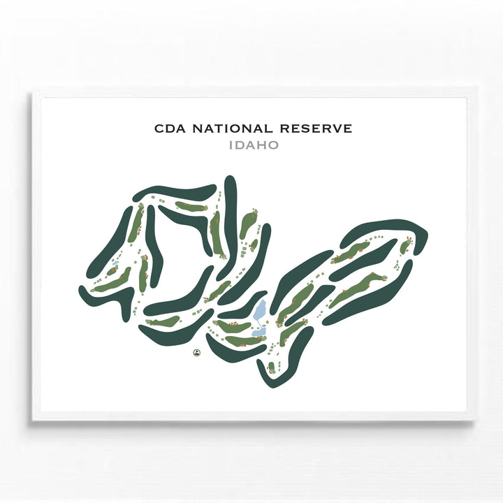 CDA National Reserve, Idaho - Printed Golf Courses