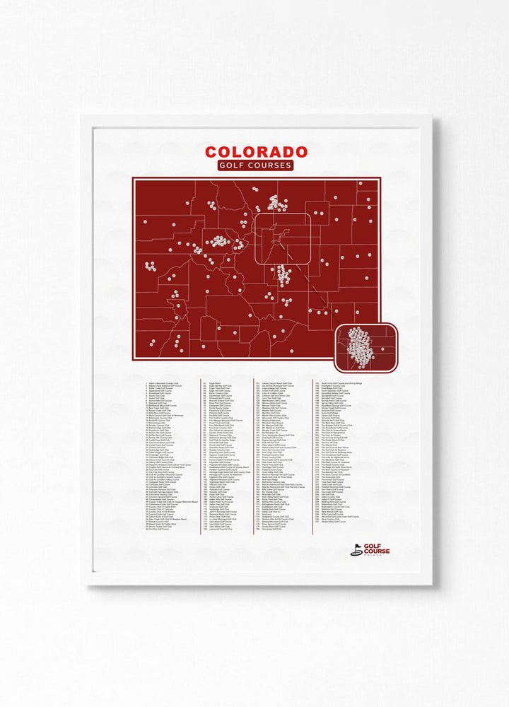Map of Colorado Golf Courses