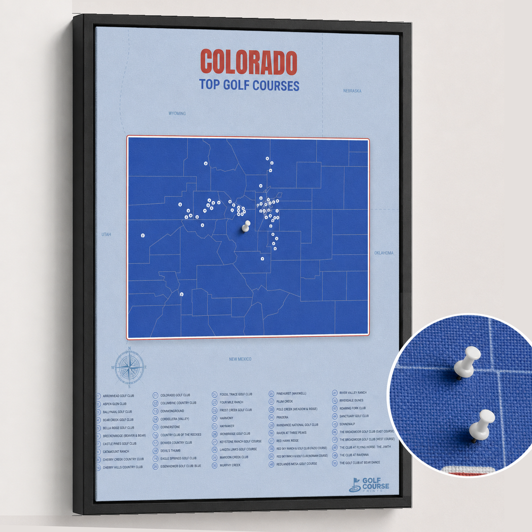 Map of Colorado Golf Courses